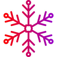 snowflake Line Gradient