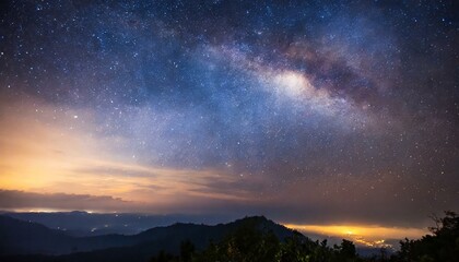 Beautiful galaxy, cloud of stars, MIlky Way, glorious night sky, space