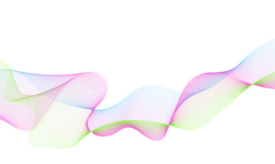 Abstract gradient wavy flowing dynamic smooth curve lines background. Digital future technology concept, presentation, web design, cover, web, texture, technology, science, data, music, magazine.