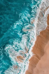 Foto op Canvas aerial view of beautiful sea coast © EvhKorn