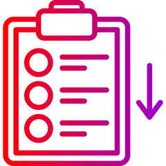 Obraz premium Download Vector Line Gradient Icon