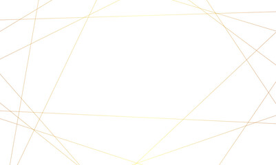 Abstract luxury seamless premium shiny golden random chaotic square and triangle lines on transparent background. Vector, illustration