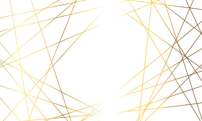 Luxury premium shiny golden geometric lines overlap design for cosmetic product cover background. Vector geometric luxury golden lines for banner, template, book cover, cosmetic product cover.  