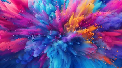Dynamic Color Splash Background in Vibrant 32k UHD