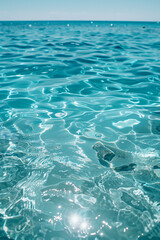 Naklejka premium blue ocean surface with sun rays