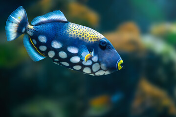 Clown Triggerfish (Balistoides conspicillum) - Marine Fish