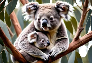 Foto op Plexiglas koala in tree © Tahira