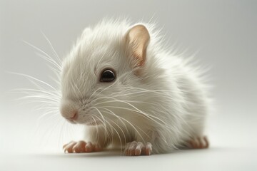 rat on white background