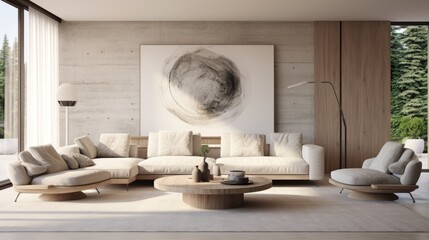 Large Painting in Living Room