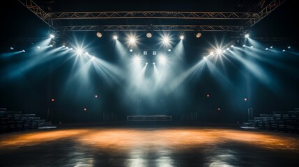 Stage With Multiple Lights