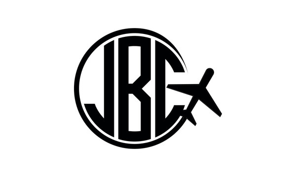 JBC three initial letter circle tour & travel agency logo design vector template. hajj Umrah agency, abstract, wordmark, business, monogram, minimalist, brand, company, flat, tourism agency, tourist