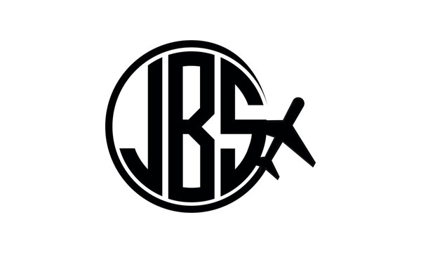 JBS three initial letter circle tour & travel agency logo design vector template. hajj Umrah agency, abstract, wordmark, business, monogram, minimalist, brand, company, flat, tourism agency, tourist