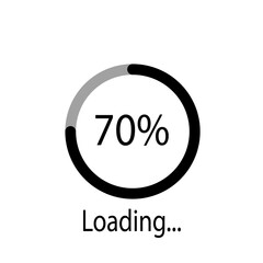 Loading icon isolated on white background