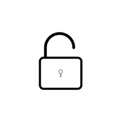 Lock icon isolate on white background