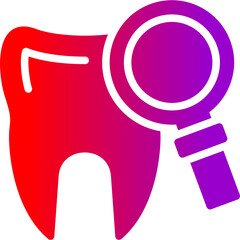 Dental Care Vector Glyph Gradient Icons