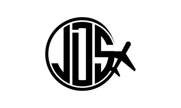 JDS three initial letter circle tour & travel agency logo design vector template. hajj Umrah agency, abstract, wordmark, business, monogram, minimalist, brand, company, flat, tourism agency, tourist