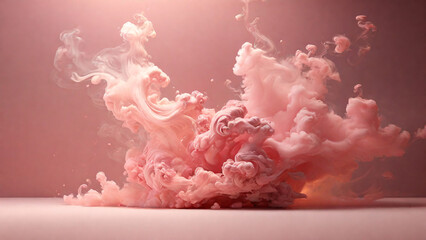 Abstract diffuse pink smoke