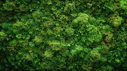 A minimalist moss picture with a sleek, monochromatic design, focusing on the subtle variations in moss texture and depth. - obrazy, fototapety, plakaty
