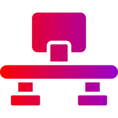 Stand Vector Glyph Gradient Icons