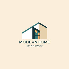 Modern Home real estate logo