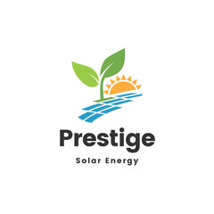 Presting eco friendly logo design