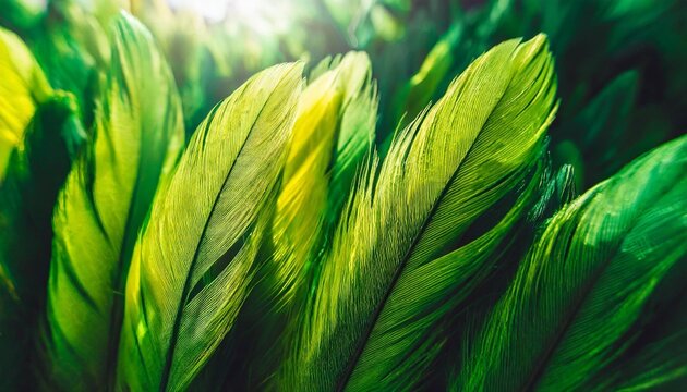 beautiful abstract yellow and green feathers on dark background black feather texture on dark pattern and green background feather wallpaper love theme valentines day