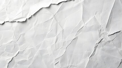 Fototapeta premium Crumpled and Torn White Watercolor Paper Background 