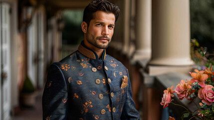 Bandhgala Glory: The Groom Suit of Timeless Elegance and Dignity