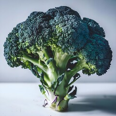 broccoli on a wooden table
