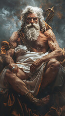 portrait picture of a greek gods