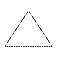 Triangle vector icon isolated on white background, Triangle logo design. isolated on white background