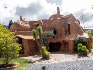 Casa Terracota, Villa de Leyva, Colombia. House made of clay with a size of 500 m².