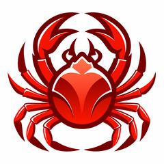 Crab Head Logo vector design - Crab sport team logo