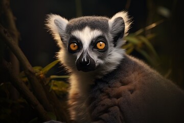 Lemur Catta portrait  
