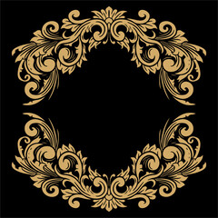 Vector classic vintage ornament frame