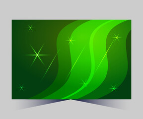 abstract green background with leaves,banner with water, splash and waves in vector 