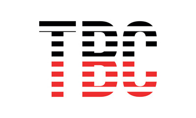 TBC three initial letter iconic line negative space minimal logo design vector template. monogram, abstract, wordmark, business, typography, minimalist, brand, company, flat, modern, unique, simple