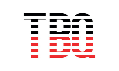 TBQ three initial letter iconic line negative space minimal logo design vector template. monogram, abstract, wordmark, business, typography, minimalist, brand, company, flat, modern, unique, simple