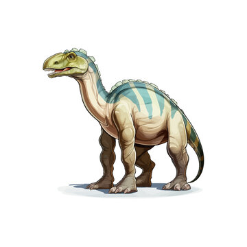 Plateosaurus dinosaur. Vector illustration design
