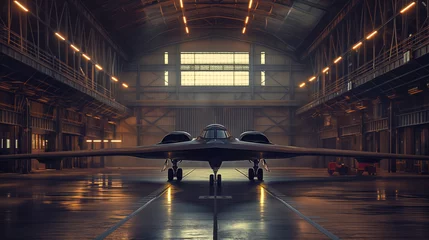 Fototapeten Stealth bomber, modern military technology. © John_Doo78