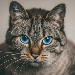Stunning Blue-Eyed Kitty
