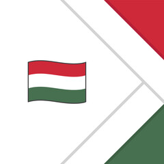 Hungary Flag Abstract Background Design Template. Hungary Independence Day Banner Social Media Post. Hungary Cartoon