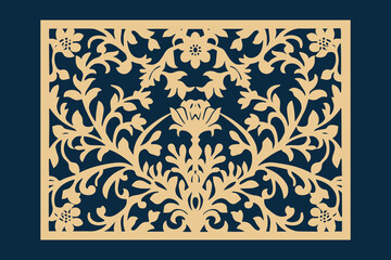 Decorative laser cut panels template