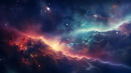 Fototapeta na wymiar Beautiful space background