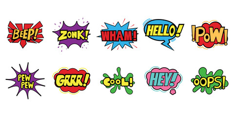 Obraz premium Comic Effect Illustration