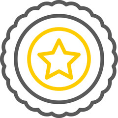 Badge Vector Line Two Color Icons