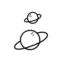 Vector planet. Vector space element.