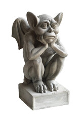 Medieval chimera on transparent background, PNG