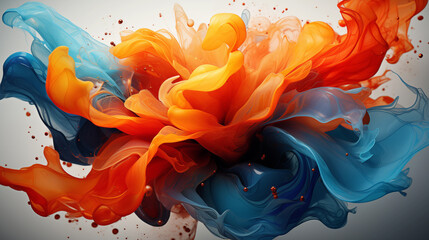 Abstract Colorful Wavy Background with Lines and Curves realistic wallpaper created with a generative ai technology