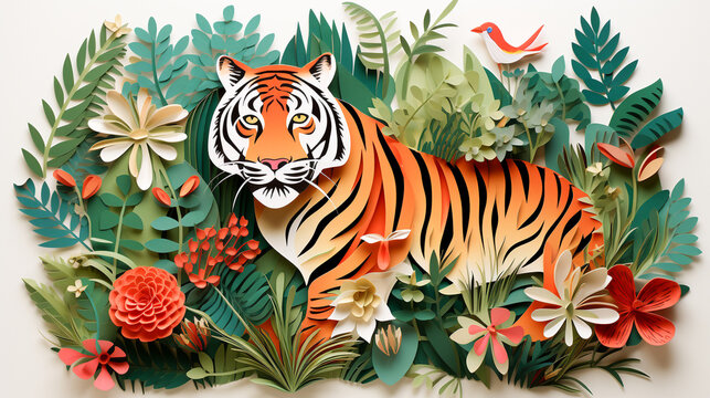 3D Endemic Species paper cut